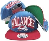 Colorado Avalanche Blue/Red Two Tone Snapback Adjustable Plastic Snap Back Hat / Cap