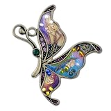 Pugster Fluttering Color Butterfly Brooches And Pins