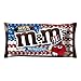 M&M'S Milk Chocolate Patriotic Red White and Blue Candy, 11.4 oz., Pack of 6