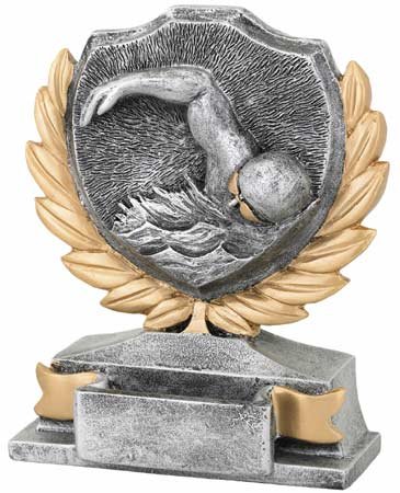 Kunstharz POKAL / Motiv Schwimmen / G330