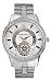 Marc Ecko E18538G1 Gents Three hand analogue movement Mini sweep with dual time zone, silver dial with rose gold markings Silver Case & Bracelet with ice