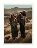 Bedouins and children outside tent Holy Land, c. 1890s, (S) Library Image