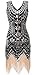 gastbypty Womens 1920's Vintage Gatsby Bead Sequin Deco Flapper Dress