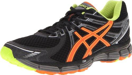 ASICS Men's GT-2000 Trail Running Shoe,Black/Orange/Lime,9.5 D US