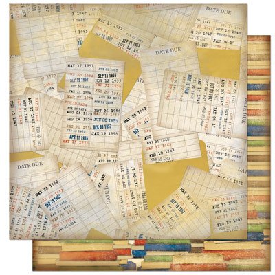 Bo Bunny Learning Curve 12x12 Scrapbook Paper 