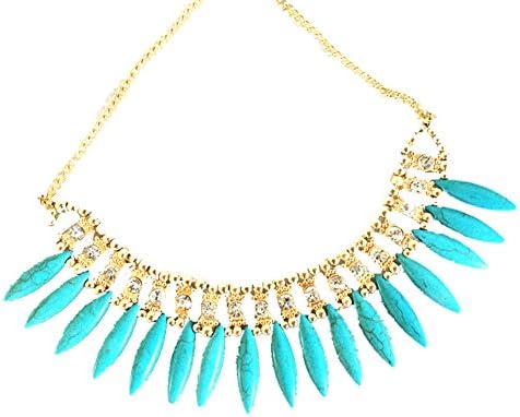 New Fashion Charming Bohemia Lovely Hoard Tassel Short Diamond Pendant Necklace for Lady Women