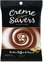 Creme Savers Hard Candy Butter Toffee and Creme, 6-Ounce Bags (Pack of 12)