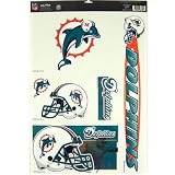 Miami Dolphins Window Clings Sheet