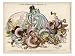 Monopolies Represented Here by a Giant Squid Strangle the Life out of Commerce Giclee Poster Print by Franz Juttner, 16x12