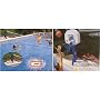 Swimways 2 IN 1 Poolside Basketball/Volleyball Game