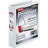Cardinal Premier Easy Open ClearVue Locking Slant-D Ring Binder, 1.5", White (10310)