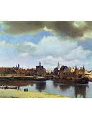 Home: Corbi Wall Decals View of Delft by Jan Vermeer - 18 inches x 15 inches - Peel and Stick Removable Graphic - WallMonkeys.com