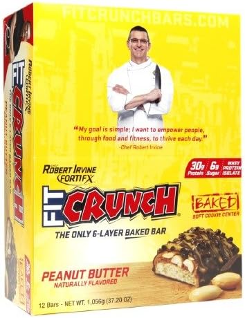 Fit Elite Fit Crunch Bar, Peanut Butter 12 ea (Pack of 4)