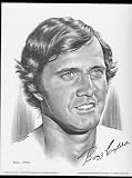 1974 Buzz Capra Atlanta Braves Lithograph