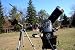 Wallmonkeys Peel and Stick Wall Decals - Two Solar Telescopes - Removable Graphic