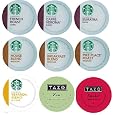18 Count - Variety Pack of Starbucks Coffee & Tazo Tea K-Cups for Keurig Brewers (9 Flavors) Lowest Price