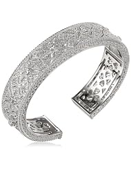 Judith Ripka "Estate" Medium Width Colorless Cuff Bracelet, 2.5"