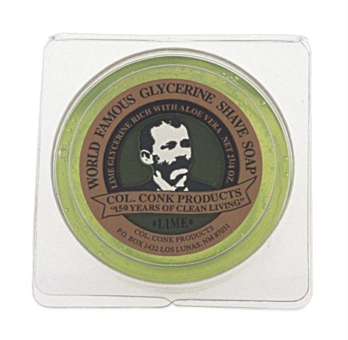 Colonel Ichabod Conk Col. Conk World's Famous Shaving Soap, Lime (Net Weight 2.25 Oz)
