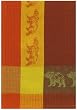 Waffle Weave 100% Cotton Bear Cocoa Dishtowel 18" X 28" Set / 6
