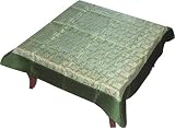 Square Table Linens Organza Silk Cover 40 x 40 inches (btc070)