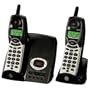 GE Cordless 2.4 GHz 27851FE2 Phone with Dual Handsets, Call Waiting Caller ID and Digital Answering System