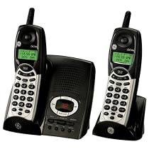 GE Cordless 2.4 GHz 27851FE2 Phone with Dual Handsets, Call Waiting Caller ID and Digital Answering System