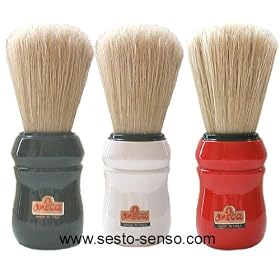 Omega Professional Boar Hair Shaving Brush with Colored Handle