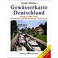 Gew�sserkarte Deutschland, Nordost, Elbe-Oder: Mit Berlin und Mecklenburgischen Gew�ssern