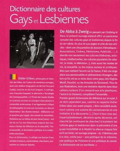 dictionnaire des cultures gays et lesbiennes