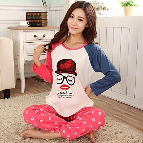 UR925 Spring or Autumn New Long-Sleeved Knit Cotton Beard Glasses Suit Tracksuit Couple Sets One Piece for Men, M