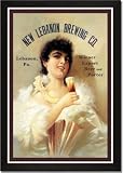 Framed Art Poster 20x30, New Lebanon Brewing Company