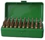 MTM 50 Round Flip-Top Rifle Ammo Box .22 PPC, 6MM PPC, REM BR (Green)