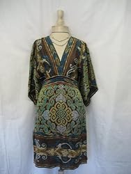 Modern Ikat Kimono-Style Dress