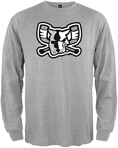 Richmond Riverdogs - Black and White Mad Dog Long Sleeve T-Shirt - Small