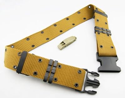 デューティーベルト ( タクティカル ピストルベルト ) TANカラー に 迷彩色ホイッスル付き 【 SWAT サバゲー 装備 】