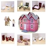 Melissa & Doug Victorian Doll House and Furniture Sets