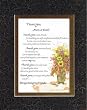 Touching and Heartfelt Poem for Parents - Thank You, Mom and Dad Poem on 11 x 14 inches Double Beveled Matting