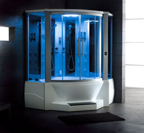 Ariel 701 Two-Person Steam Shower w/ Jetted Bathtub