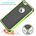 Tekcoo for iPhone 6S Plus Case, Tekcoo iPhone 6 Plus Case, [Tmajor] Bumper Sturdy Shock Absorbing Hybrid Impact Defender Hard Cover Shell Plastic Outer + Rubber Silicone Inner [Green/Black]
