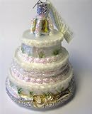 Old World Christmas Ornament Wedding Cake