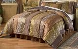 Brand new and Gorgeous Tuscan Queen 8-Piece Bed-in-a-Bag with Drape Set, Valance and Pillow