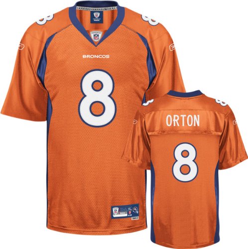 Kyle Orton Orange Reebok NFL Premier Denver Broncos Jersey - X-Large