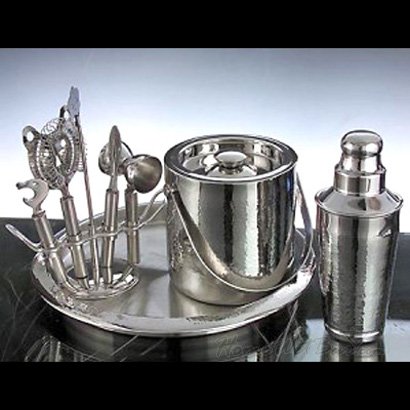 Deluxe Hammered Steel 9pc Bar Tool Set