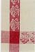 Waffle Weave 100% Cotton Red Cherry Dishtowel 18" X 28" Set / 6