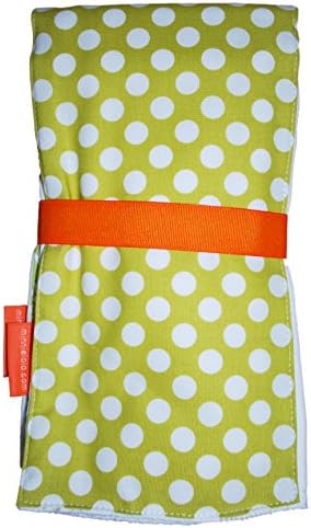 Minnie Lolo Otto Burp Cloth Set (Owls/Lime Dots)