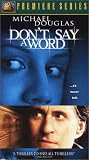 VHS : Don't Say a Word