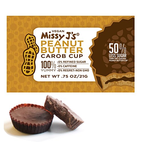 Missy J's Peanut Butter Cup, Vegan Carob 0.75 Ounce (Pack of 12)