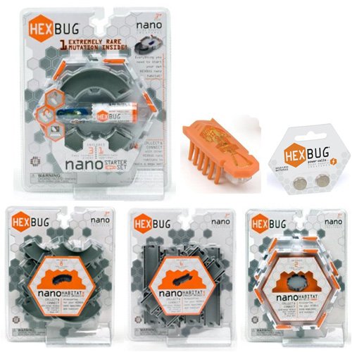 Nano Hexbug Bridge Battle Playset Starter Set Build-Up Combo With 1 Extra Hexbug Nano