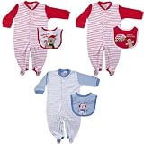 Luvable Friends Christmas Sleep N Play and Bib