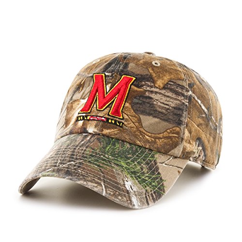 NCAA Maryland Terrapins Realtree Clean Up Adjustable Hat, One Size, Realtree Camo